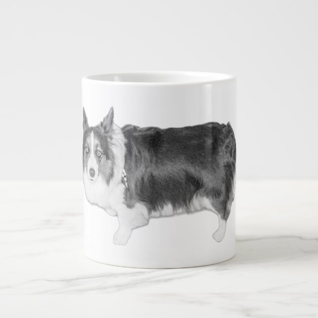 Curious Little Guardian Large Coffee Mug (Front)