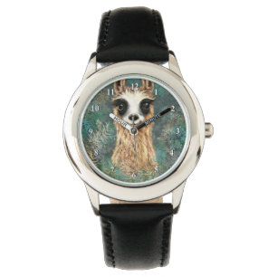 Curious Llama Funny Watch