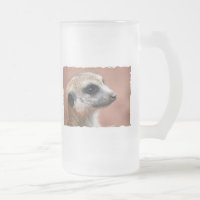 Curious Meerkat Beer Mug