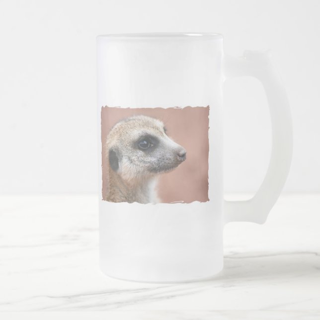 Curious Meerkat Beer Mug (Right)