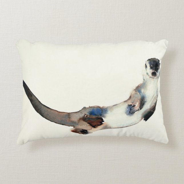 Curious Otter 2003 Decorative Cushion (Front)