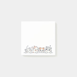 Curious Paws - Cute Cats Friends Peeking Post-it Notes
