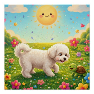 Curious Pup Poster