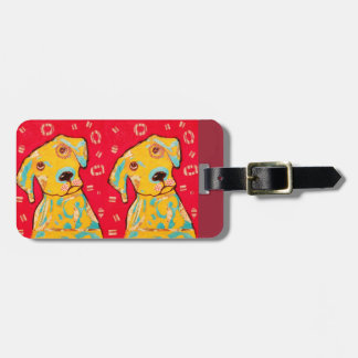 Curious Puppy Dog Luggage Tag