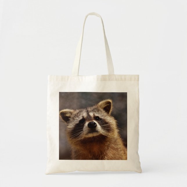 Curious Racoon Tote Bag (Front)