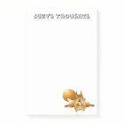 Curious Squirrel Post It Note Pad