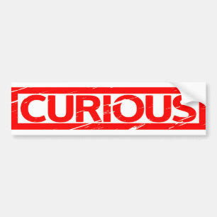 Curious Stamp Bumper Sticker