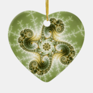 Curious Tentacles - Fractal Art Ceramic Tree Decoration