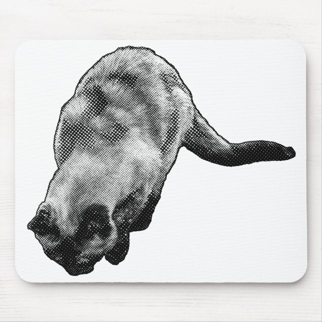Curious View, Happy Desk Mouse Pad (Front)