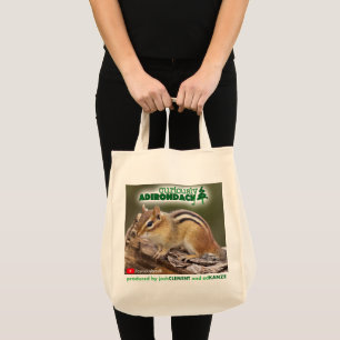 Curiously Adirondack tote bag (Chipmunk)