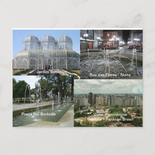 Curitiba - Paraná Postcard (Front)