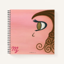 Curl Girl leftie notebook