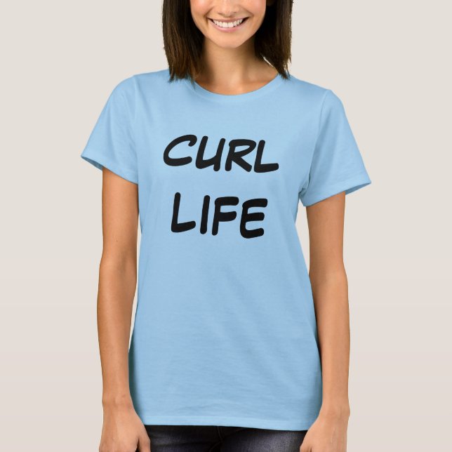 Curl Life Women's Bella+Canvas Flowy Circle Top (Front)