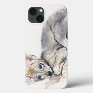 Curled Arabian Wolf Pup 2009 iPhone 13 Case