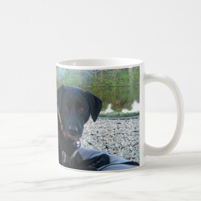 curled up doggie coffee mug (Right)