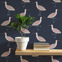Curlew Bird Coastal Pattern