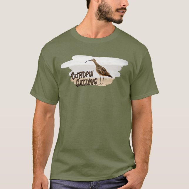 Curlew Day Curlew Calling T-Shirt (Front)