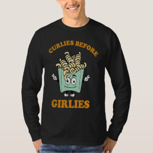 Curlies Before Girlies Valentine's Day Boy Toddler T-Shirt