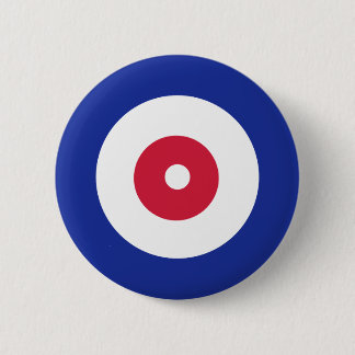 Curling 6 Cm Round Badge