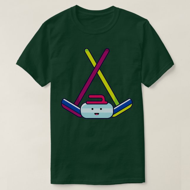 Curling 6 T-Shirt (Design Front)