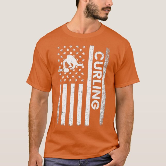 Curling American  curling T-Shirt (Front)