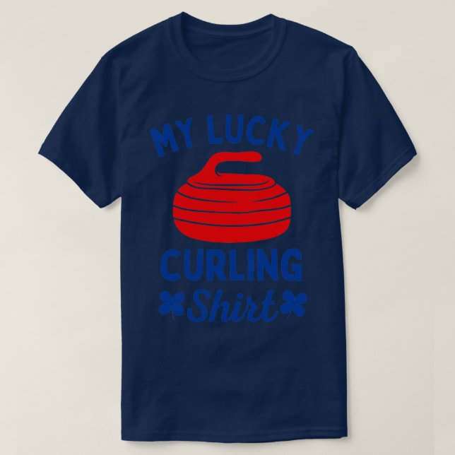 Curling Athlete 1 T-Shirt (Design Front)