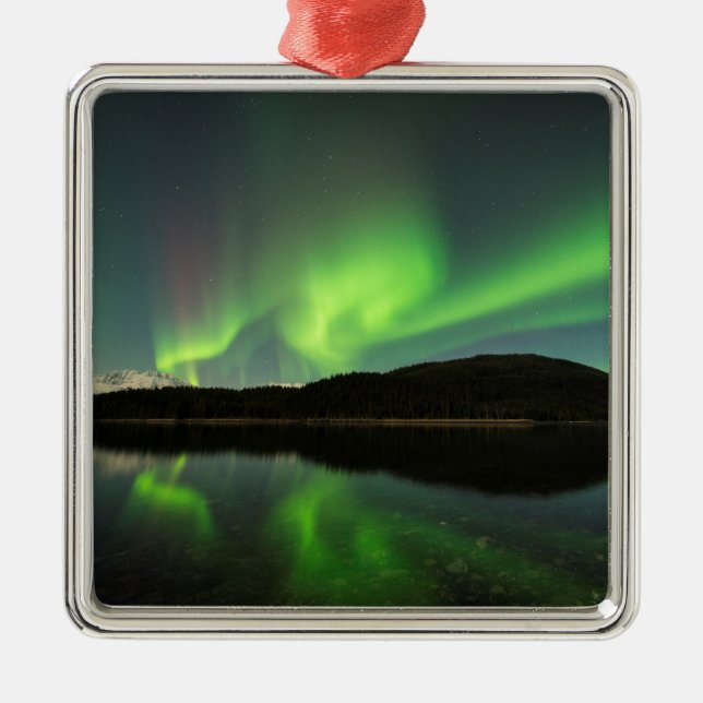 Curling Aurora Metal Tree Decoration (Front)