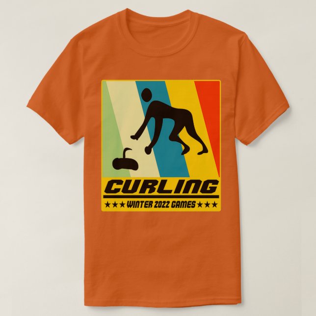 Curling Beijing Winter Games 2022 Sports T-Shirt (Design Front)