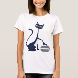 Curling cat T-Shirt