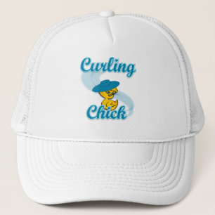 Curling Chick #3 Trucker Hat