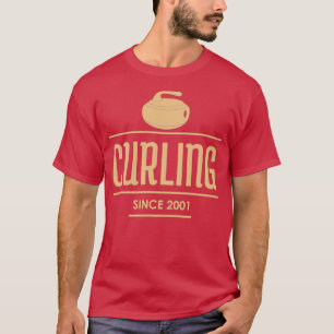 Curling Club Gold Logo T-Shirt