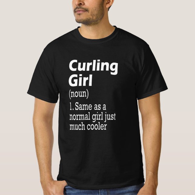 Curling Girl T-Shirt (Front)