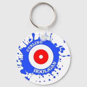 Curling Hooligan Key Ring