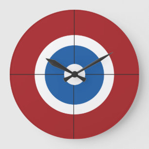 Curling House Large Clock