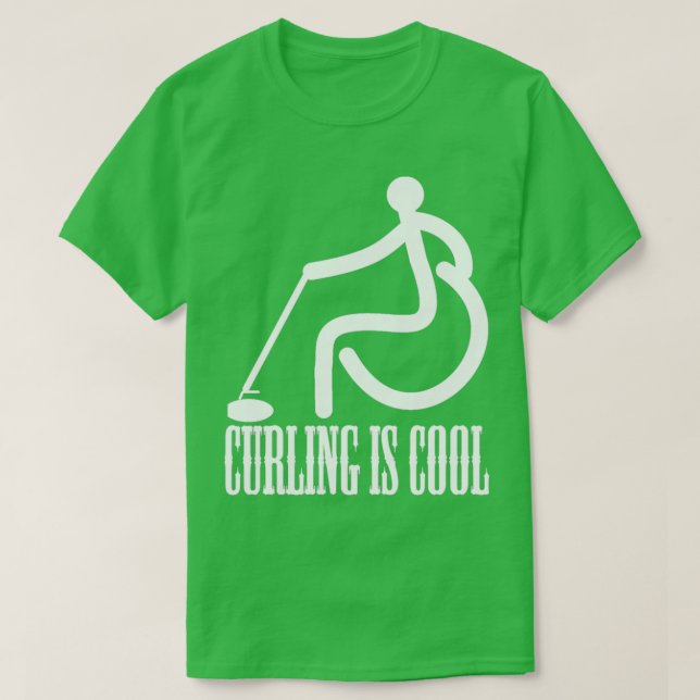 Curling Is Cool Day Paralympics Curling Shirt (Design Front)