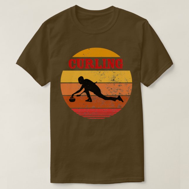 curling love curling curling 3 T-Shirt (Design Front)