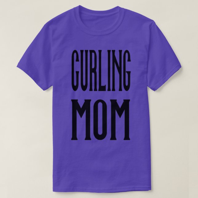 Curling Mum 1 T-Shirt (Design Front)