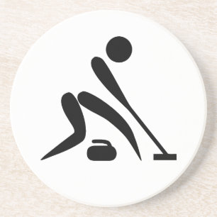 Curling Pictogram Coaster