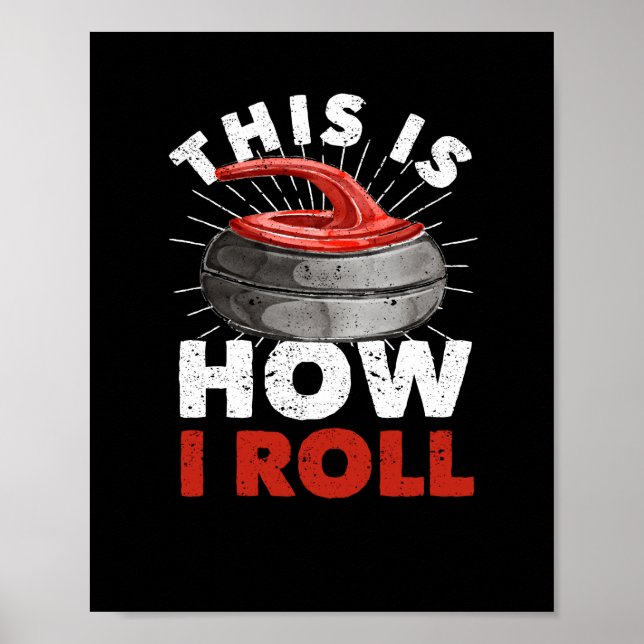 Curling Player Fan Winter Sports Curler Poster (Front)