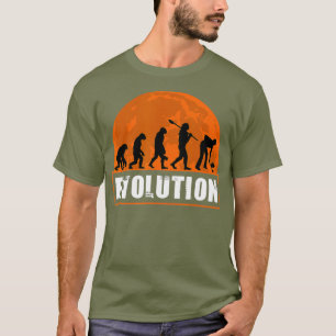 Curling Player Funny Curler Human Evolution T-Shirt