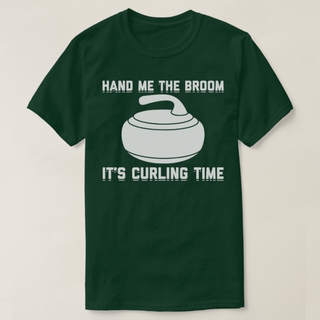 Curling Player Gift Ideas Curler Team Sports T-Shirt (Design Front)