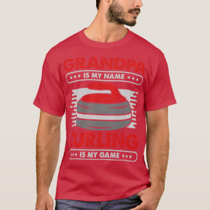Curling Player Grandpa Gift T-Shirt