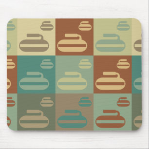 Curling Pop Art Mouse Pad