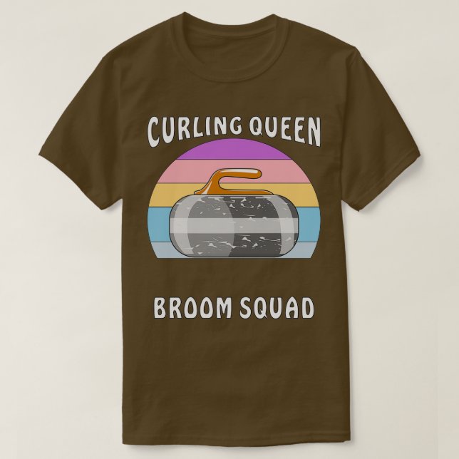 CURLING QUENN BROOM SQUAD T-Shirt (Design Front)