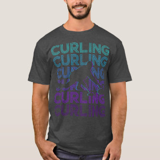 Curling Retro Gift T-Shirt