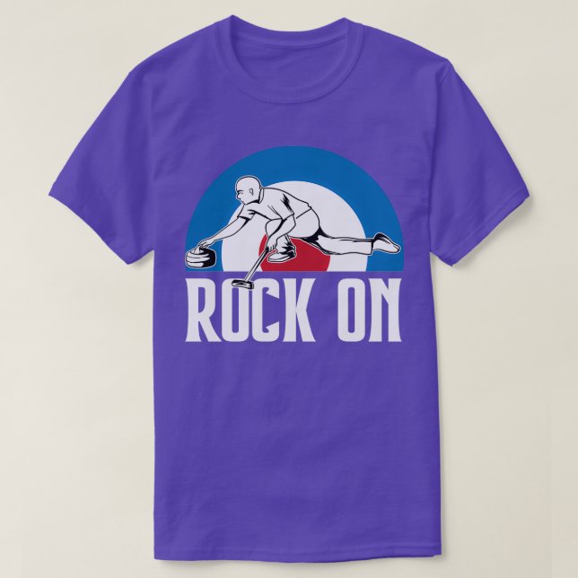 Curling rock on 2 T-Shirt (Design Front)