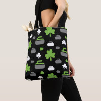 Curling Rocks and Shamrocks Tote Bag