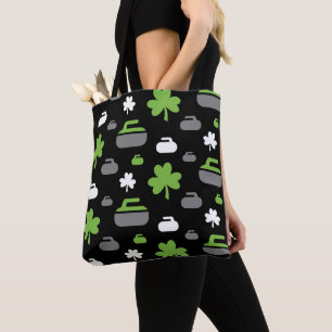 Curling Rocks and Shamrocks Tote Bag