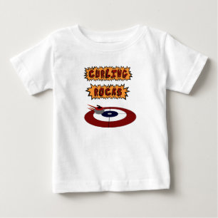 Curling Rocks Baby T-Shirt