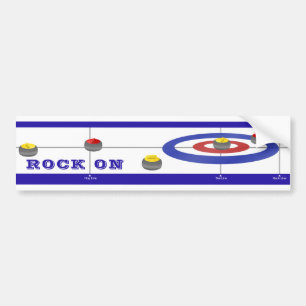 Curling Rocks Bumper Sticker